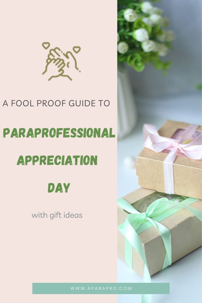 Paraprofessional Appreciation gift guide for paraeducators, teaching assistants and teaching aides. 