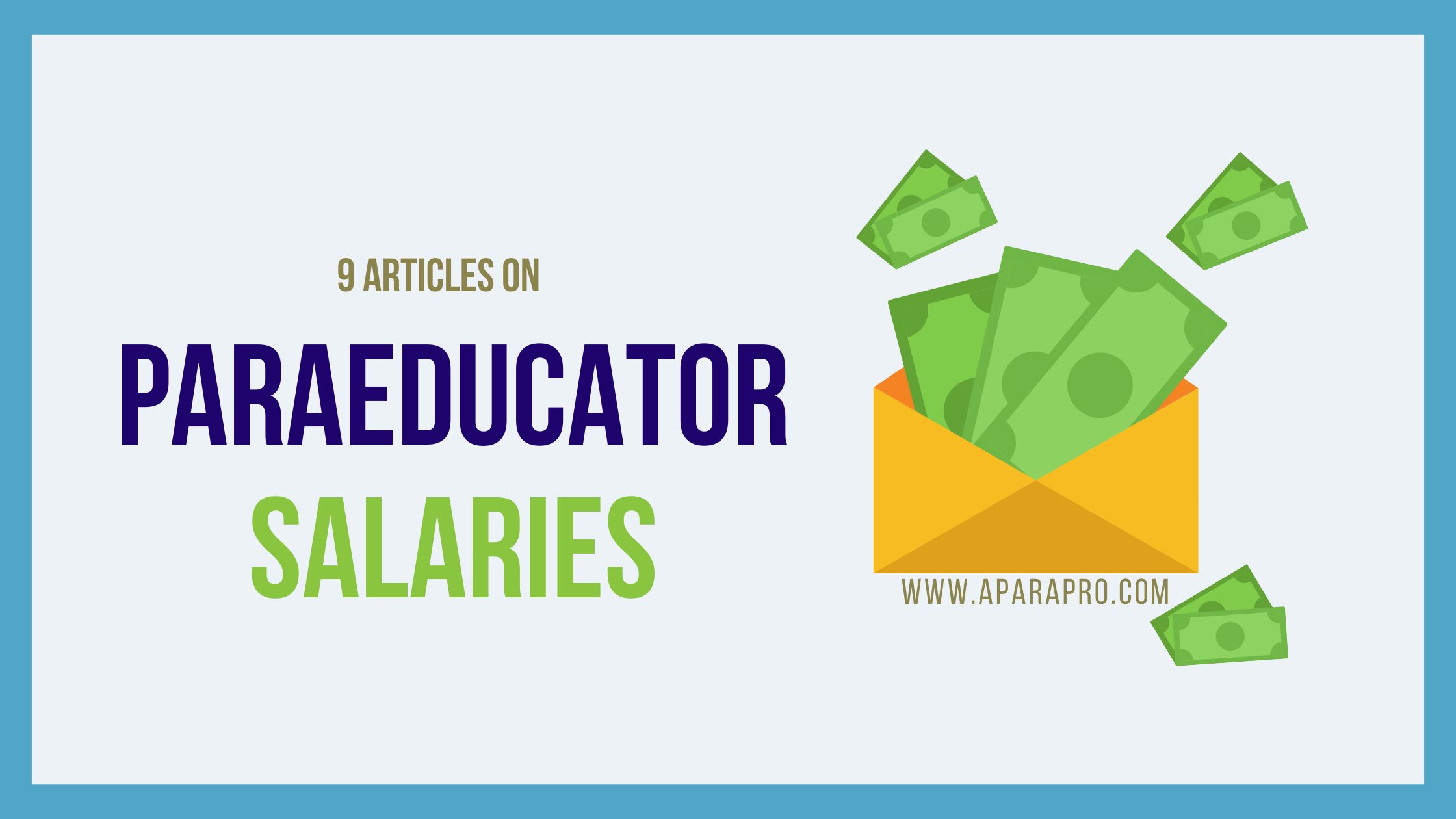 9 articles on paraeducator salaries by aparapro