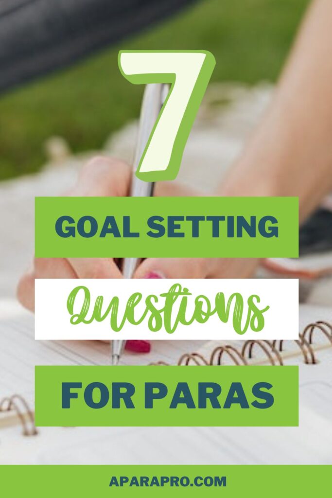 goal setting for paras pin by a para pro