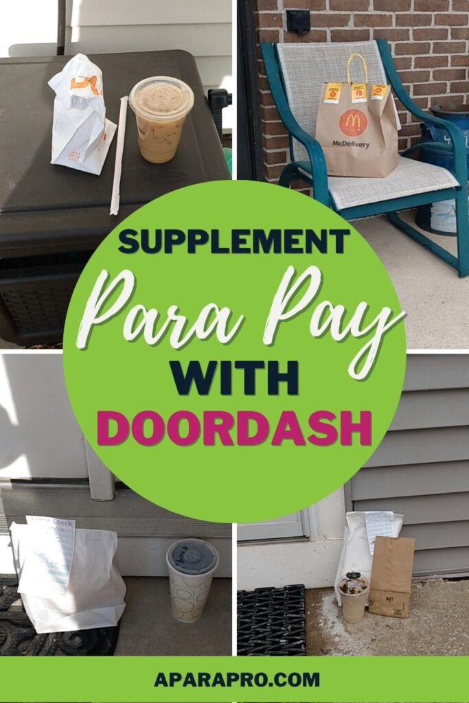 a para pro pin to supplement para pay with door dash