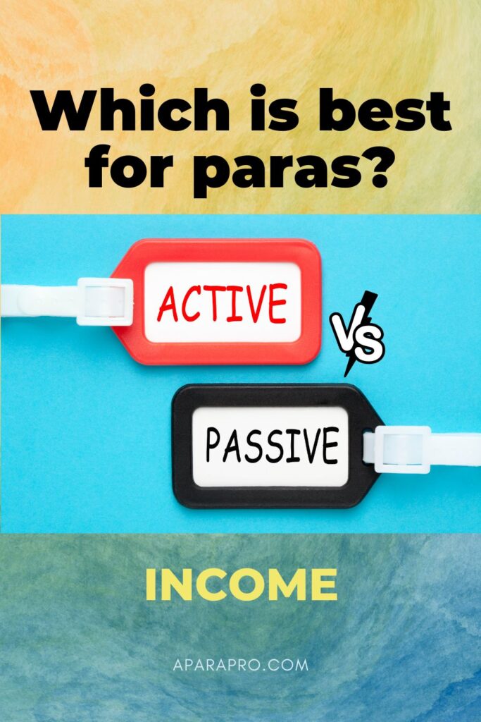 Passive vs Active Income for Paraeducators pin