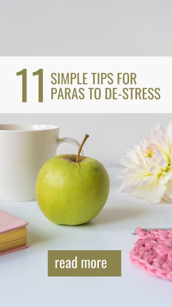 11 simple tips for paras to de-stress pin