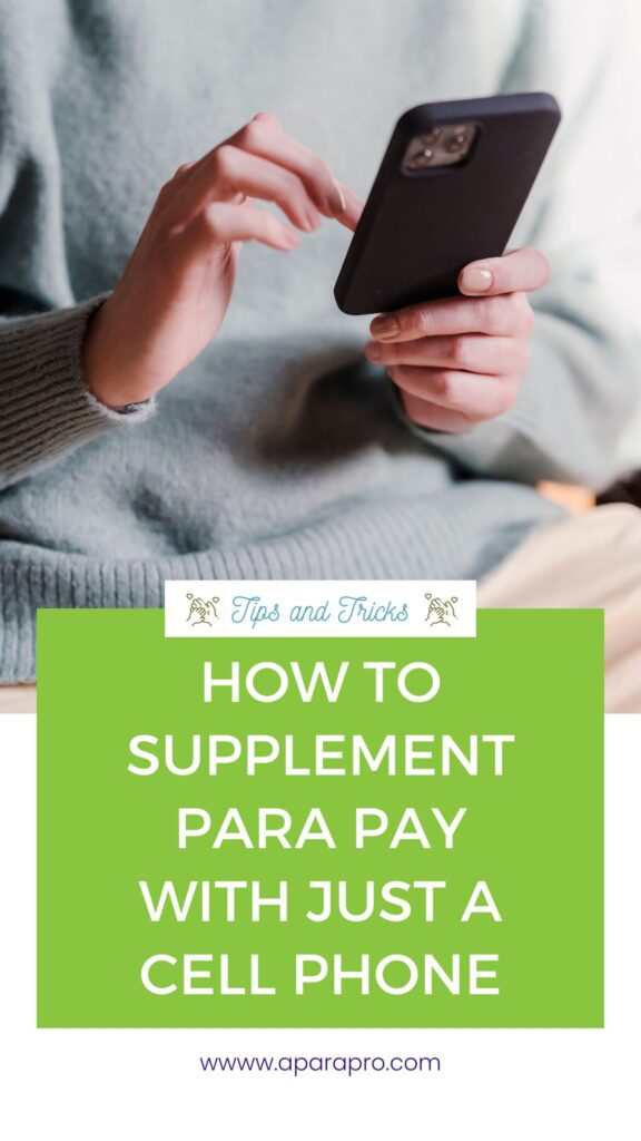 How to Supplement Paraeducator Pay with Just A Cell Phone pin
