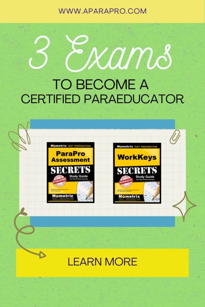  online test for paraeducators to become certified - a para pro pin
