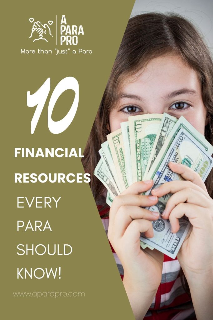 financial resources for paras